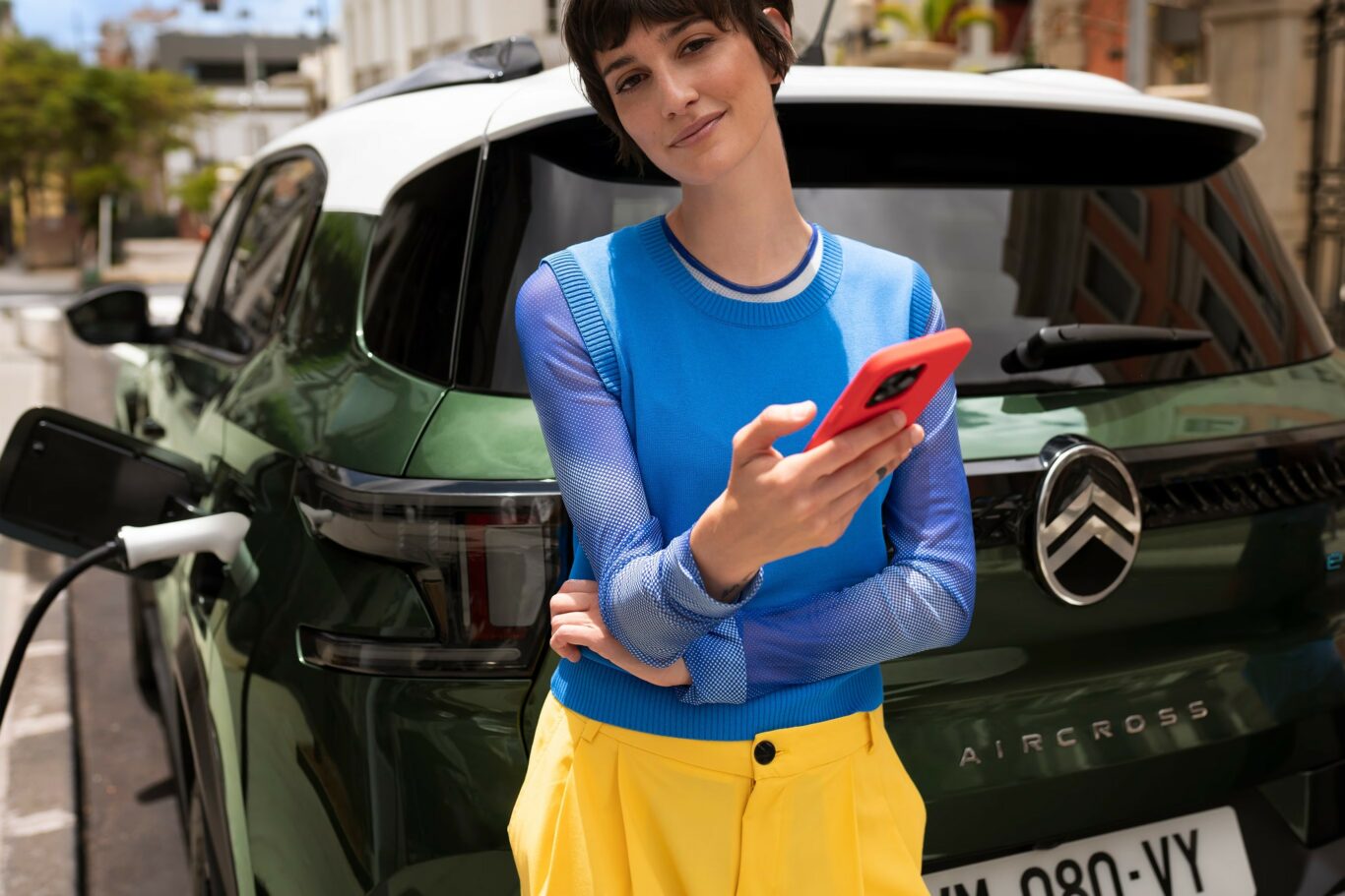Łatwe ładowanie Citroena e-C3 Aircross