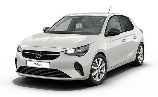 Biały Opel Corsa van