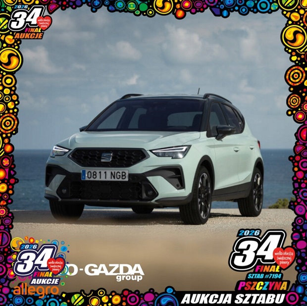 seat arona na licytacji wośp