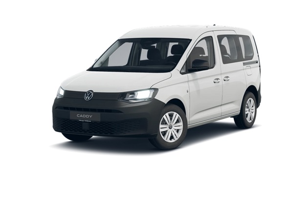 biały volkswagen caddy