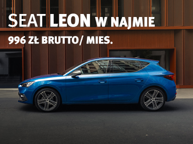 seat leon w najmie 996 zł brutto/ mies